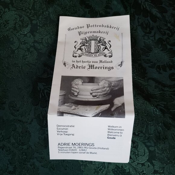 Vintage Hand-Crafted Dutch Pottery Pipe - Picture 10 of 16